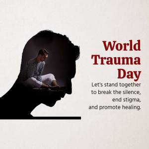 World Trauma Day Awareness Branding Post For Google Business Profile