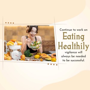 Woman enjoying a healthy salad with fresh fruits