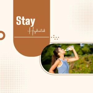 Woman drinking water to stay hydrated