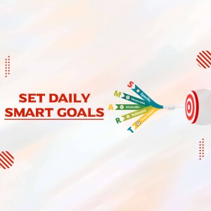 Set Daily Smart Goals Promotional Banner For Facebook