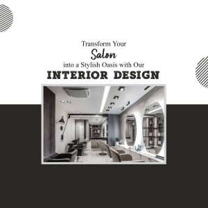 Modern salon interior with stylish design and comfortable seating.