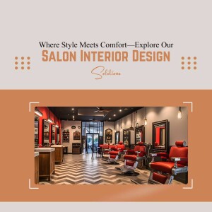 Salon Interior Design Social Media Post For WhatsApp