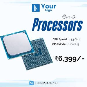 Image of a Core i3 processor with price and specifications.