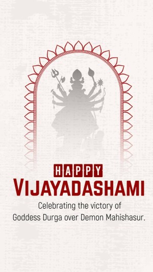 Happy Vijayadashami - Goddess Durga Image For WhatsApp
