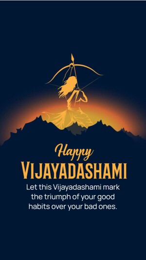 Happy Vijayadashami Promotional Banner For Pinterest