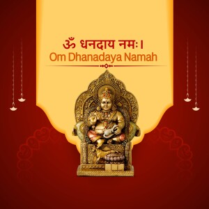 Dhanadaya Namah - Lord Kuber Poster For Pinterest