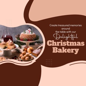 Delightful Christmas Bakery Social Media Post For Facebook