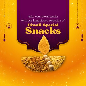 Diwali Snacks Promotion Design For Google Business Profile