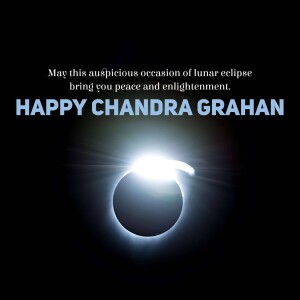 Happy Chandra Grahan - Lunar Eclipse Greetings Image For Telegram
