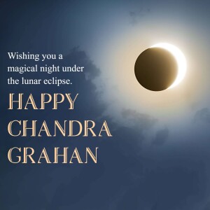 Happy Chandra Grahan - Lunar Eclipse Wishes Social Media Post For LinkedIn