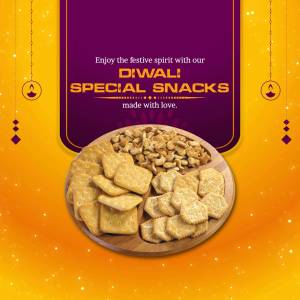 Diwali Special Snacks Template For X