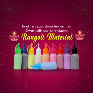 Diwali Rangoli Material Kit Marketing Image For Instagram