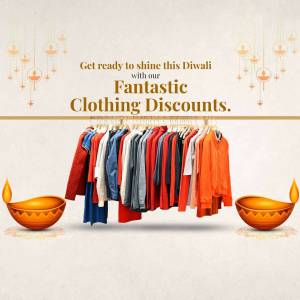 Diwali Clothing Sale Image For LinkedIn