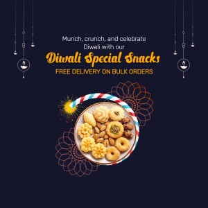 Diwali Special Snacks Offer Artwork For Google Business Profile