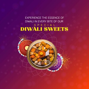 Assortment of Indian sweets in a silver platter for Diwali