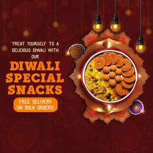 Diwali Special Snacks Offer Banner For Twitter