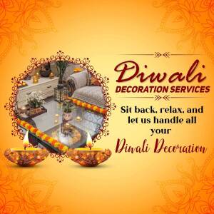 Diwali Decoration Services Creative Design For Twitter