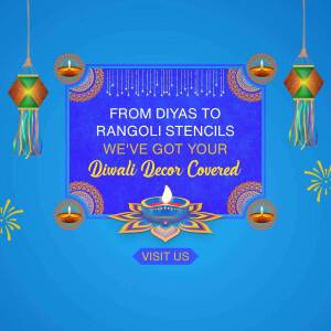 Diwali Decor Sale Social Media Post For Google Business Profile