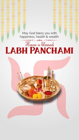 Labh Panchami Greetings Social Media Post For Snapchat
