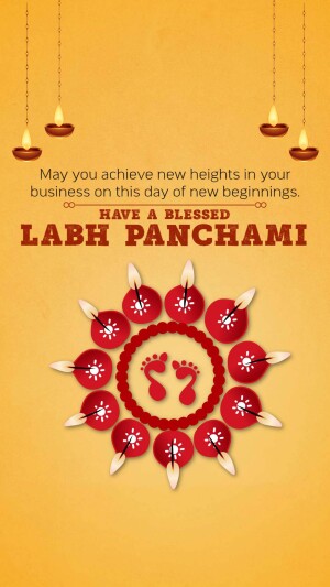 Labh Panchami Greetings Promotional Banner For Facebook