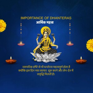 Image depicting Goddess Lakshmi for Dhanteras festival