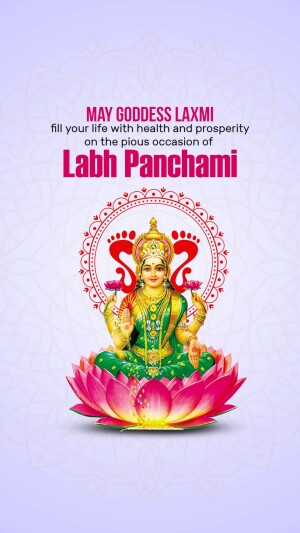 Labh Panchami Greetings Social Media Post For Facebook