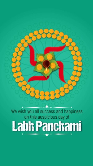 Labh Panchami Greetings Promotional Banner For Telegram