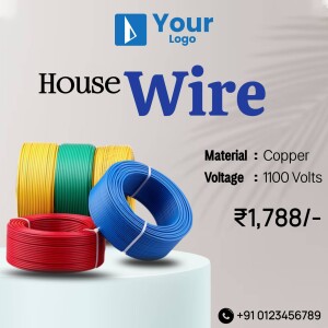 Image of colorful house wiring with copper material and 1100 volts capacity.
