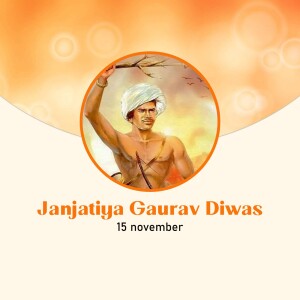 Janjatiya Gaurav Diwas Poster For Google Business Profile