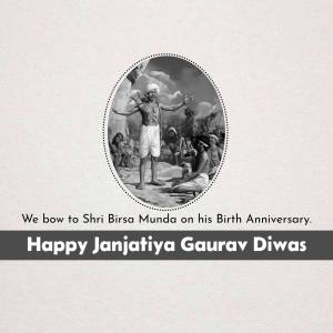 Birsa Munda Jayanti Graphic For Facebook