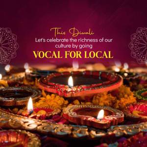 Diwali - Vocal For Local Flyer For Instagram