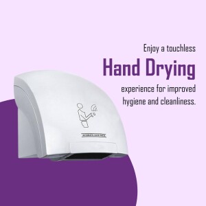 Touchless Hand Dryer Promotional Banner For Threads