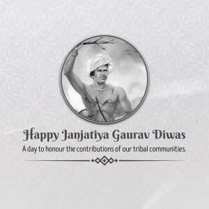 Happy Janjatiya Gaurav Diwas Flyer For Instagram