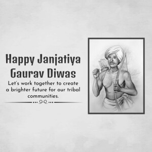 Happy Janjatiya Gaurav Diwas Creative Design For Pinterest