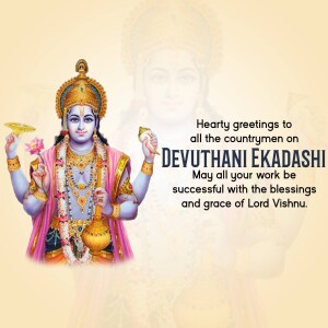 Devuthani Ekadashi Greetings Advertisement For Threads