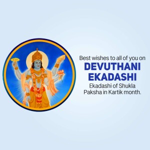 Devuthani Ekadashi Greetings Poster For Twitter