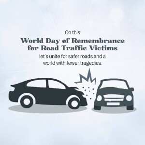 World Day Of Remembrance For Road Traffic Victims Banner For Google Business Profile