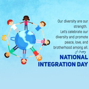 National Integration Day - Unity In Diversity Post For Google Business Profile