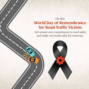 World Day Of Remembrance For Road Traffic Victims Poster For Instagram