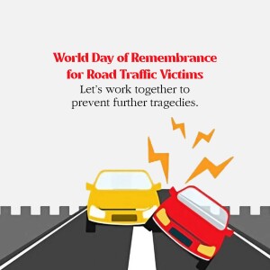 World Day Of Remembrance For Road Traffic Victims Template For WhatsApp