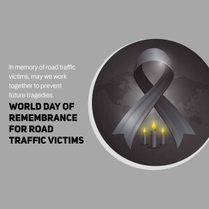 World Day Of Remembrance For Road Traffic Victims Graphic For X