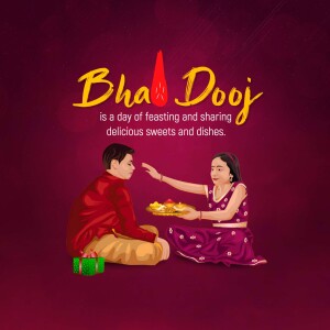 Bhaidooj Celebration Flyer For Instagram