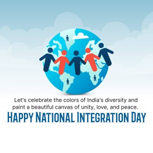 National Integration Day - Unity In Diversity Post For Pinterest