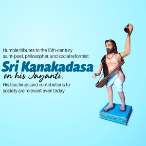 Sri Kanakadasa Jayanti Social Media Post For LinkedIn