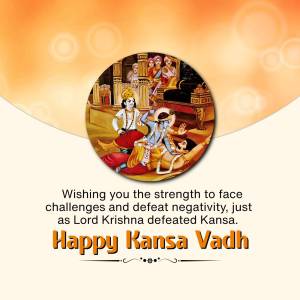 Happy Kansa Vadh Social Media Post For X