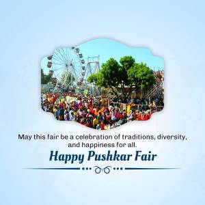 Happy Pushkar Fair Celebration Image For Threads