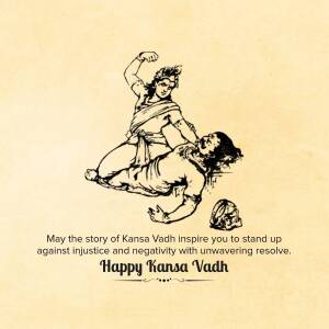 Kansa Vadh Illustration Creative Design For X