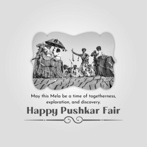 Happy Pushkar Fair Wishes Promotional Banner For Pinterest