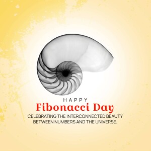 Nautilus shell representing the Fibonacci sequence