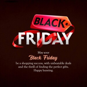 Black Friday Sale Promotion Post For Facebook
